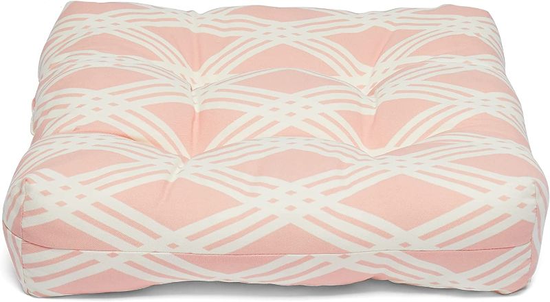 Photo 5 of Amazon Basics Tufted Outdoor Patio Square Seat Cushion 19 x 19 x 5 Inches, Pink Plaid Diamond - Pack of 2
Visit the Amazon Basics Store