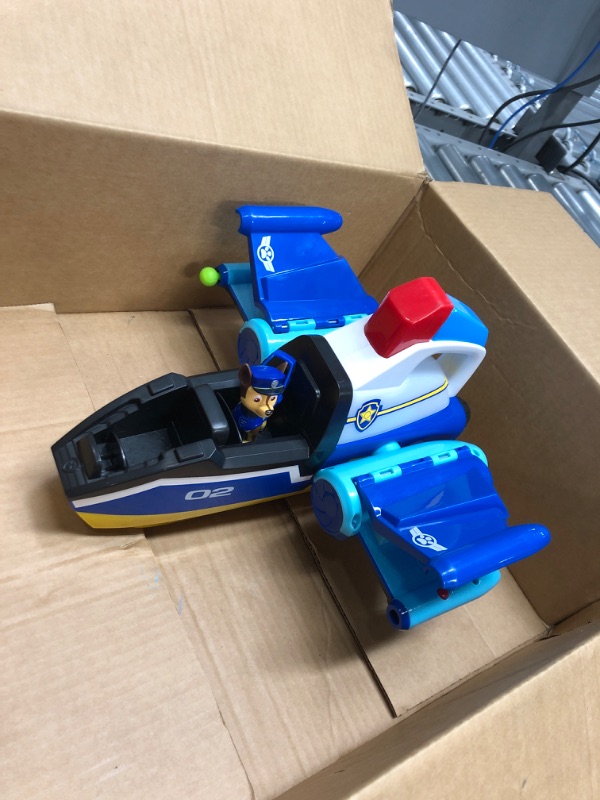 Photo 2 of ** MISSING 1 OF 2 PROJECTILES ** Paw Patrol Jet to The Rescue Deluxe Transforming Spiral Rescue Jet with Lights and Sounds