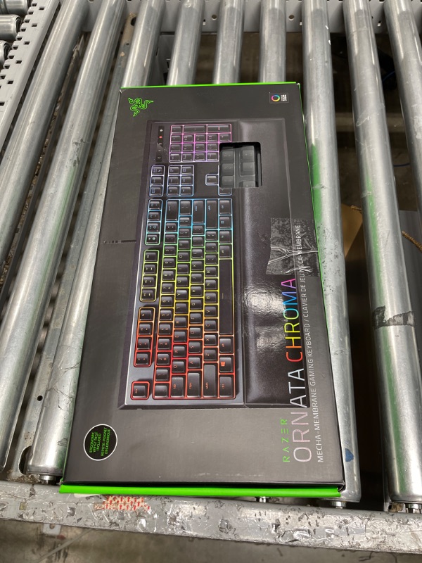 Photo 5 of Razer Ornata Chroma Gaming Keyboard: Hybrid Mechanical Key Switches - Customizable Chroma RGB Lighting - Individually Backlit Keys - Detachable Plush Wrist Rest - Programmable Macro Functionality
