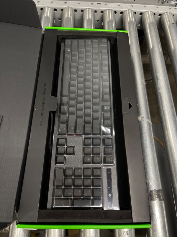 Photo 2 of Razer Ornata Chroma Gaming Keyboard: Hybrid Mechanical Key Switches - Customizable Chroma RGB Lighting - Individually Backlit Keys - Detachable Plush Wrist Rest - Programmable Macro Functionality
