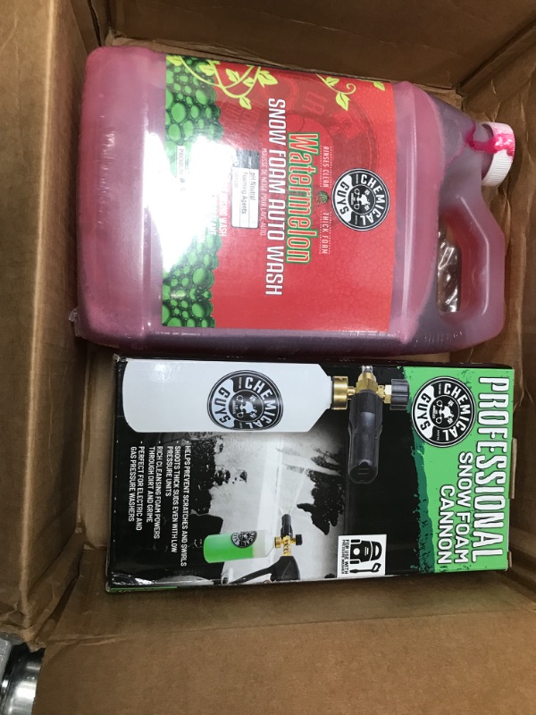 Photo 2 of Chemical Guys EQP344 TORQ Foam Cannon Snow Foamer & Watermelon Snow Foam Auto Wash (128 fl oz.), 1 Gallon, 1 Pack