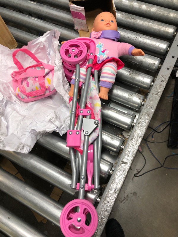 Photo 1 of 12" Baby Doll Care Gift Set with Stroller
