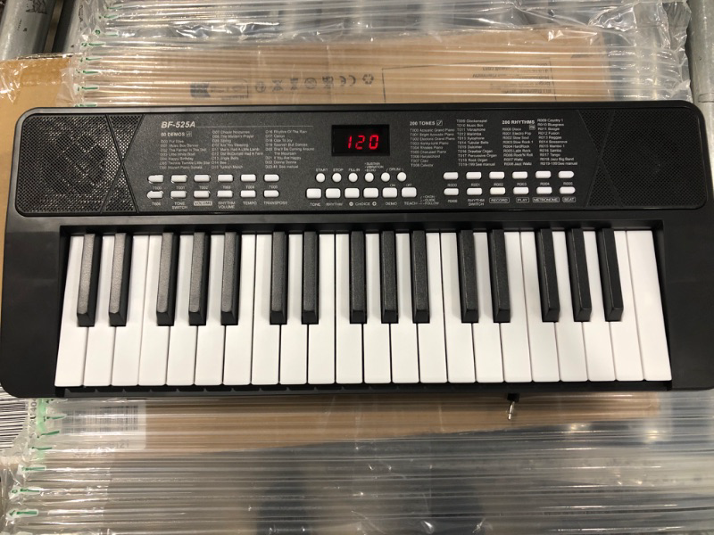 Photo 2 of Beginners Piano Keyboard 37 Keys Portable Electronic Keyboard Piano Built-in Rechargeable Battery Kids Piano with Headphone Jack Learning Musical Instruments Gifts for 3 4 5 6 7 Boys Girls
