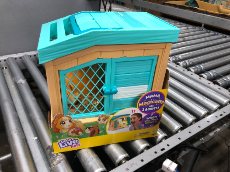 Photo 2 of (Used)  Little Live Pets - Mama Surprise | Soft, Interactive Mama Guinea Pig and her Hutch, and her 3 Surprise Babies. 20+ Sounds & Reactions. for Kids Ages 4+, Multicolor, 7.8 x 11.93 x 11.38 inches
