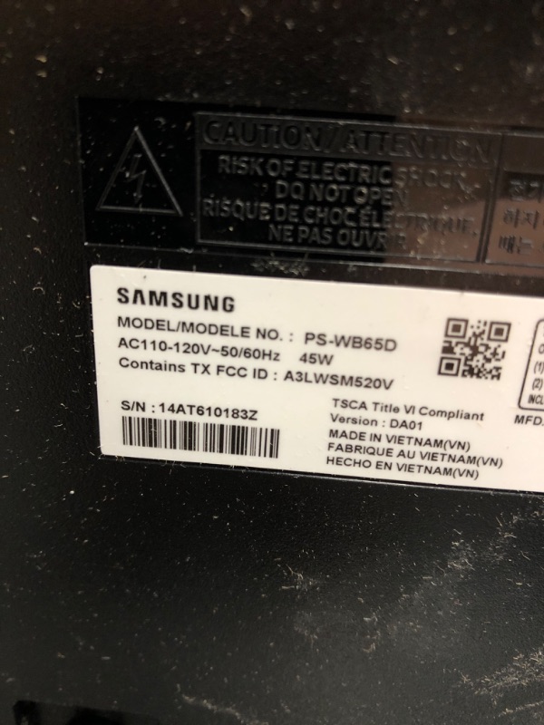 Photo 6 of SAMSUNG HW-B550/ZA 2.1ch Soundbar w/Dolby Audio, DTS Virtual:X, Bass Boosted, Subwoofer Included, Adaptive Sound Lite, Bluetooth Multi Device Connection, Wireless Surround Sound Compatible, 2022 HW-B550 Soundbar