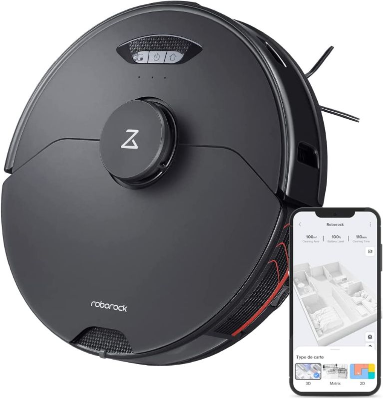 Photo 1 of **SEE NOTES**
roborock S7 MaxV Robot Vacuum and Sonic Mop, 5100Pa Suction, 3D Structured Light Obstacle Avoidance, Auto Lifting Mop, Ultrasonic Carpet Detection
