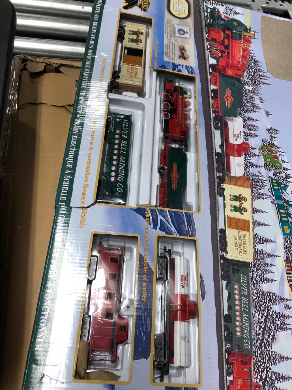 Photo 2 of Bachmann Trains - Jingle Bell Express Ready To Run Electric Train Set - HO Scale