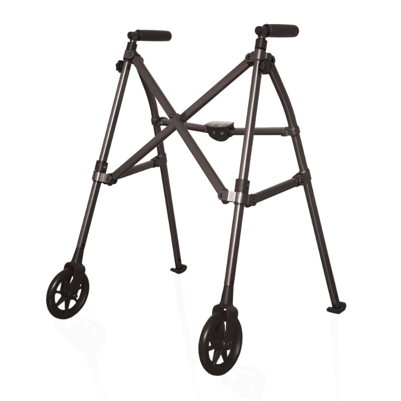 Photo 1 of Able Life Space Saver Walker for Seniors, Folding Walker with Wheels dark grey vvb