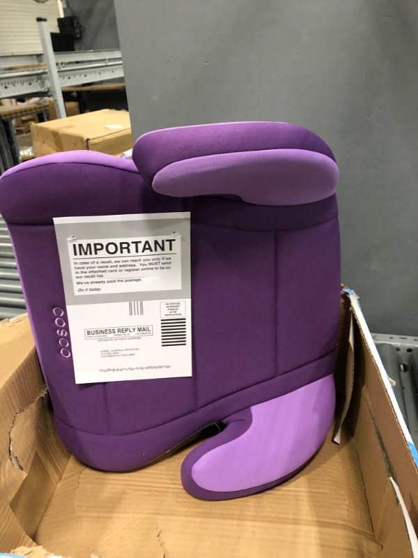 Photo 3 of Cosco Topside Child Safe Belt Positioned Backless Booster Car Seat, Purple Grape