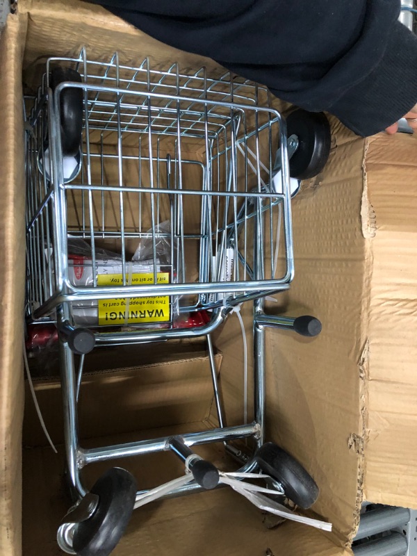 Photo 1 of Melissa & Doug Toy Shopping Cart With Sturdy Metal Frame - Toddler Shopping Cart, Pretend Grocery Cart, Supermarket Pretend Play Shopping Cart For Kids Ages 3+