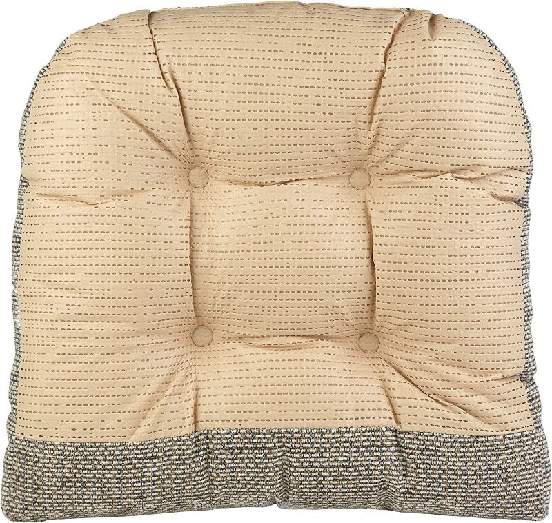Photo 2 of 
Klear Vu Tyson Gripper Universal Non-Slip Overstuffed Dining Chair Cushion, 4 Count (Pack of 1), Natural 4 Pack