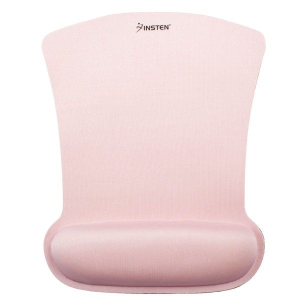 Photo 1 of Insten Mouse Pad with Wrist Support Rest, Ergonomic Support Cushion, Easy Typing & Plain Relief for Gaming Home Office , Pink
