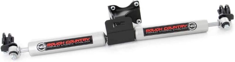 Photo 1 of (PARTS)  Rough Country N3 Dual Steering Stabilizer for Jeep Wrangler JK