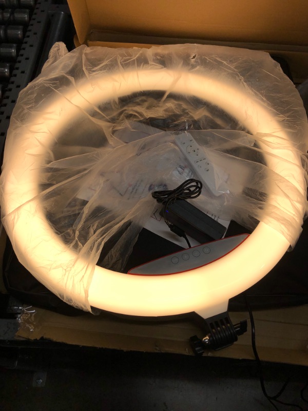 Photo 4 of 22" LED Ring Light, with 75" Tripod/Touch Screen/Wireless Remote, Adjustable 3000K-6500K Color Temperature, for YouTube Facebook Live TikTok Video Recording Vlog