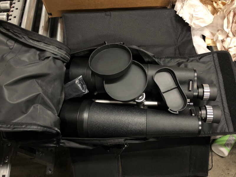 Photo 2 of Celestron SkyMaster 25X100 Astro Binoculars with Deluxe Carrying case and Celestron 81035 Basic Smartphone Adapter 1.25" Capture Your Discoveries, Black SkyMaster 25x100 Binocular w/Basic Smartphone Adapter