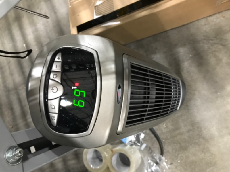 Photo 2 of Lasko 1500W Digital Ceramic Space Heater with Remote, 755320, Silver