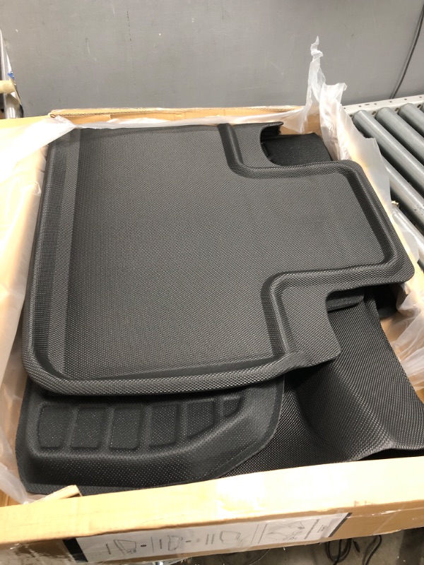 Photo 2 of TAPTES for Tesla Model Y Floor Mats 7 Seater Full Set,All Weather Waterproof Floor Mats Cargo Frunk Trunk Mats Liners Accessories,Compatible with Model Y 2021 2022 2023 (7 Seater Full Set)