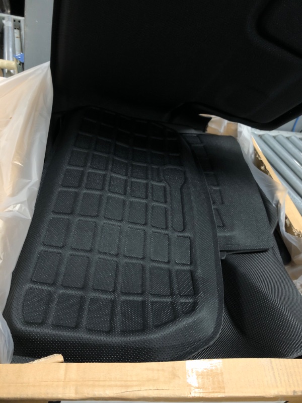 Photo 3 of TAPTES for Tesla Model Y Floor Mats 7 Seater Full Set,All Weather Waterproof Floor Mats Cargo Frunk Trunk Mats Liners Accessories,Compatible with Model Y 2021 2022 2023 (7 Seater Full Set)