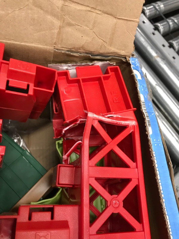 Photo 3 of ***MAJOR DAMAGE TO A COMPONENT***  Fisher-Price Thomas and Friends Multi-Level Train Set with Thomas and Percy Trains plus Harold and 3 Cranes, Super Tower?