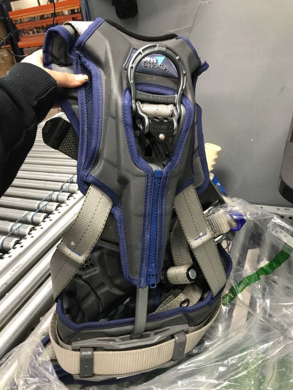 Photo 3 of 3M DBI-SALA 1112567 ExoFit STRATA, Aluminum Back/Side D-Rings, Tongue Buckle Leg Straps with Sewn in Hip Pad & Belt, Large, Blue/Gray