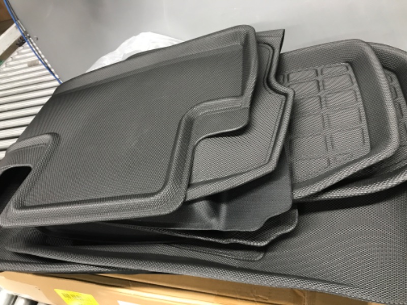 Photo 2 of TAPTES 2023 2022 2021 Full Set Floor Mats Front Trunk Mats for Tesla Model 3 2021 2022 2023, Premium All Weather Anti-Slip Waterproof Floor Liners Cargo Rear Trunk Mat Interior Accessories (Set of 6)