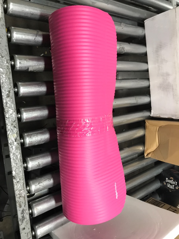 Photo 2 of Amazon Basics 1/2-Inch Extra Thick Exercise Yoga Mat Pink Yoga Mat