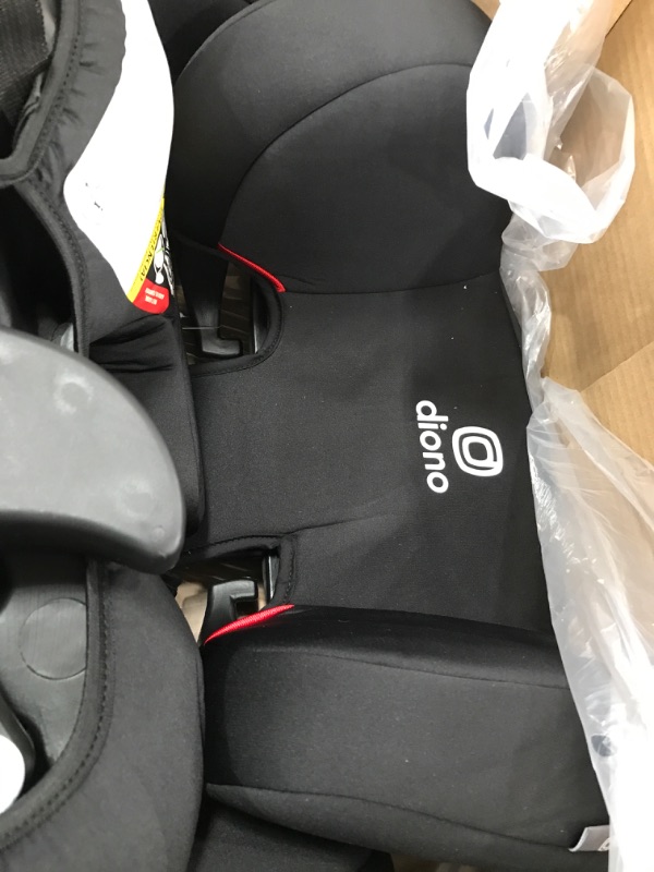 Photo 4 of Diono Cambria 2 XL 2022, Dual Latch Connectors, 2-in-1 Belt Positioning Booster Seat, High-Back to Backless Booster with Space and Room to Grow, 8 Years 1 Booster Seat, Black NEW! Black