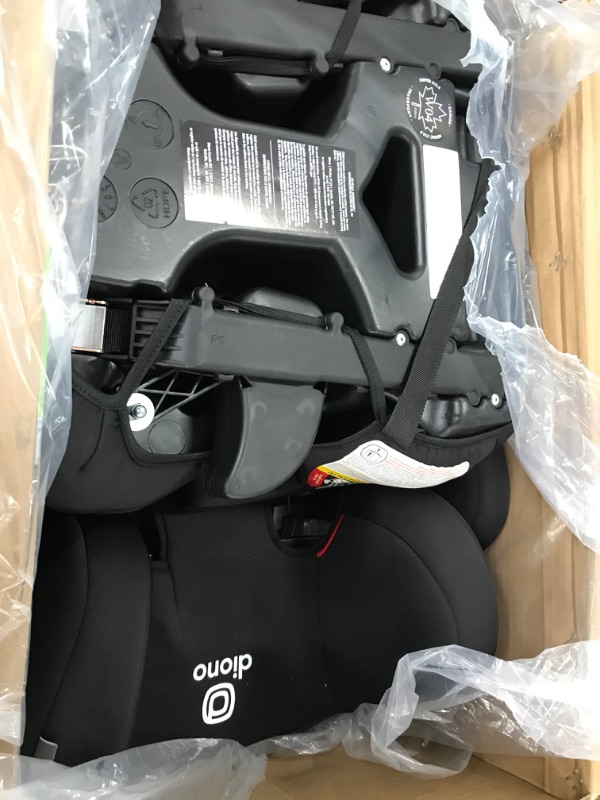 Photo 2 of Diono Cambria 2 XL 2022, Dual Latch Connectors, 2-in-1 Belt Positioning Booster Seat, High-Back to Backless Booster with Space and Room to Grow, 8 Years 1 Booster Seat, Black NEW! Black