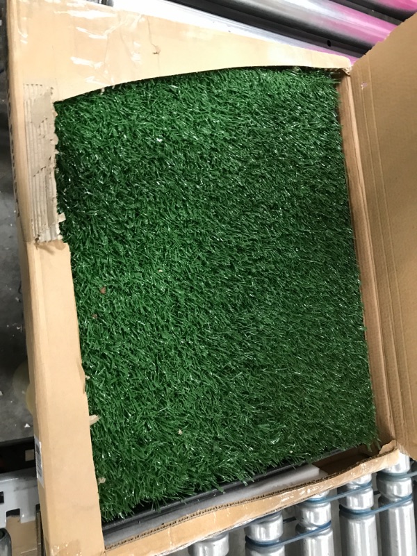 Photo 1 of Artificial Grass Puppy Pad for Dogs and Small Pets – Portable Training Pad with Tray – Dog Housebreaking Supplies by PETMAKER (16" x 20")