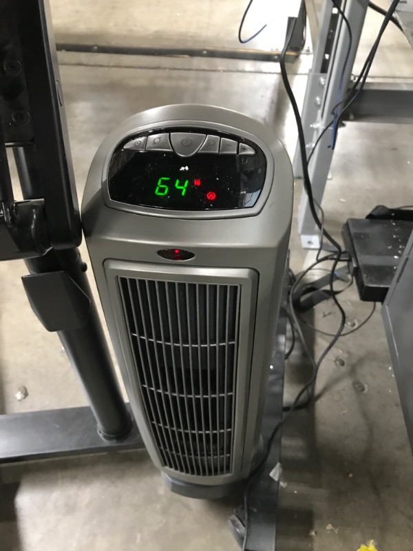 Photo 2 of Lasko 1500W Digital Ceramic Space Heater with Remote, 755320, Silver