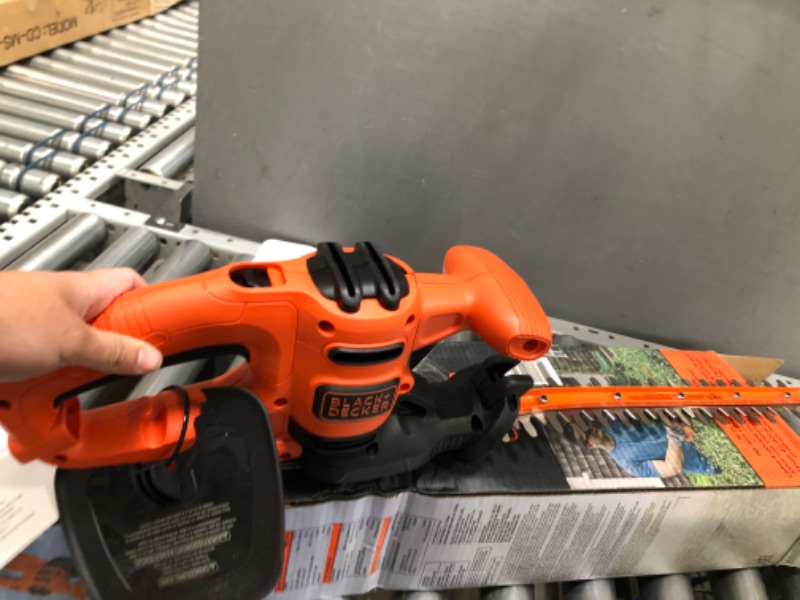 Photo 2 of BLACK+DECKER Electric Hedge Trimmer, 16-Inch (BEHT100)