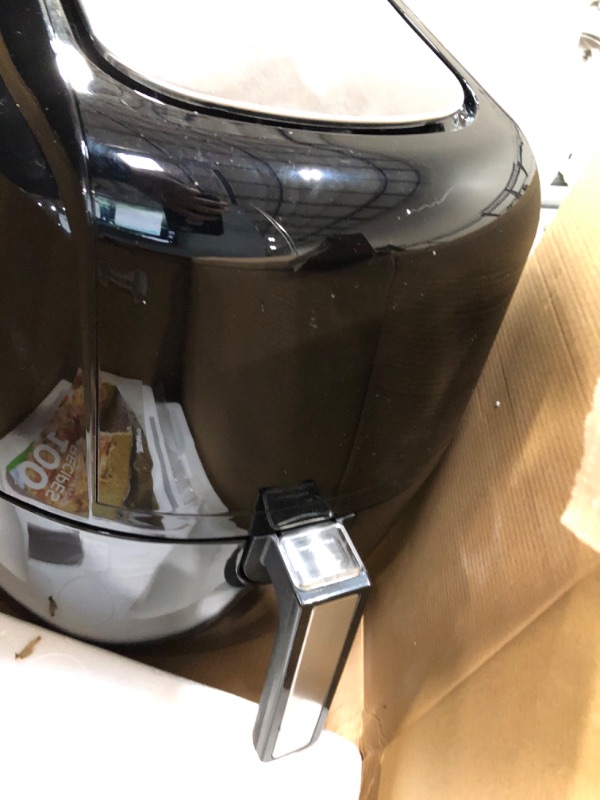 Photo 2 of 8-in-1 5.8 Qt. Black Electric Air Fryer with Recipe Book