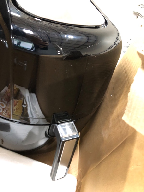 Photo 3 of 8-in-1 5.8 Qt. Black Electric Air Fryer with Recipe Book