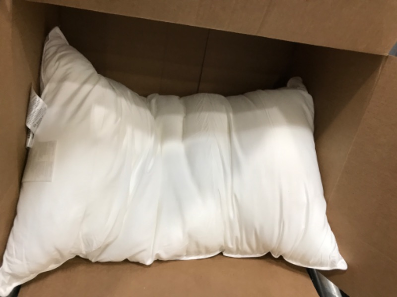 Photo 2 of *ONLY 1 PILLOW* Amazon Basics Down Alternative Bed Pillow, Medium Density for Back and Side Sleepers - King, 
