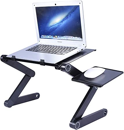 Photo 1 of Adjustable Laptop Table-Laptop Stand Portable -Laptop Riser with Detachable Mouse Pad Bed Portable Lap Desk Tray Standing Desk
