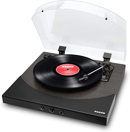 Photo 1 of ION Audio Premier LP | Wireless Bluetooth Turntable / Vinyl Record Player with Speakers, USB Conversion, RCA and Headphone Outputs – Black Finish
