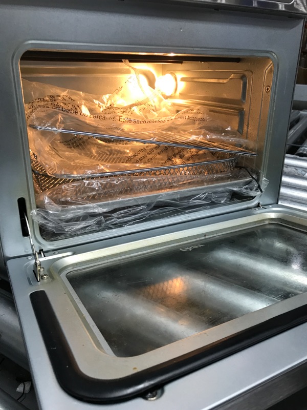 Photo 3 of (Used)  Oster Digital Air Fryer Oven with RapidCrisp, Stainless Steel, 12-Function Countertop Oven with Convection