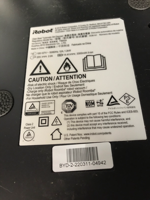 Photo 5 of (Used) iRobot Roomba s9+ (9550) Robot Vacuum with Automatic Dirt Disposal- Empties itself, Wi-Fi Connected, Smart Mapping, Powerful Suction, Corners & Edges, Ideal for Pet Hair, Black