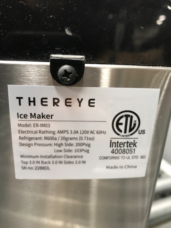 Photo 5 of (Used) Thereye Nugget Ice Maker Countertop