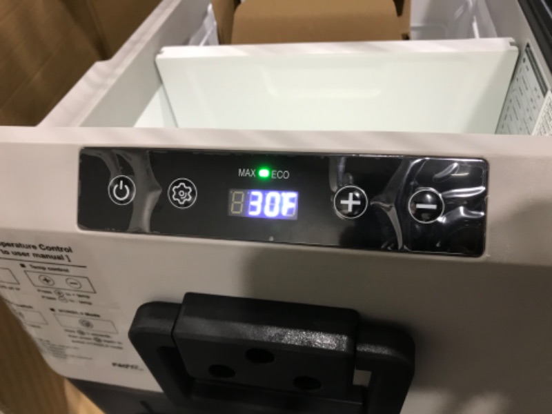 Photo 5 of F40C4TMP 12 Volt Refrigerator, 37 Quart/35L Portable Freezer With Wheels, Car Fridge (-4?~50?), Electric fridge With 12/24V DC And 100-240V AC For Camping, Truck, Travel, RV, and Boat