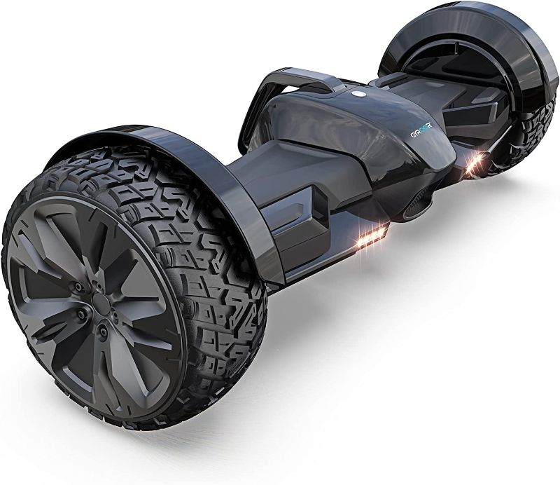 Photo 1 of *** NOT FUNCTIONAL***DAMAGED***
Gyroor 8.5" Off Road All Terrain Hoverboards, 10mph Speed & Max 12.5 Miles by 700W Motor, F1 Fastest Racing Hoverboard for Adults with Bluetooth Speaker & LED Lights, Hoverboard for Kids Ages 6-12
