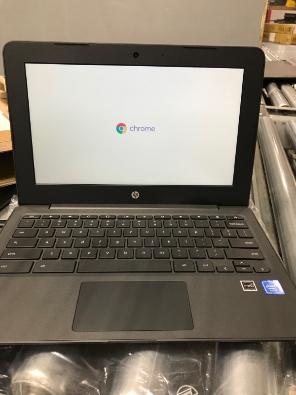 Photo 2 of HP Newest Flagship Chromebook, 11.6" HD (1366 x 768) Display, Intel Celeron Processor N3350, 4GB LPDDR2, 32GB eMMC, Chrome OS, HD Graphics 500, 11A-NB0013DX, Ash Gray Device Only