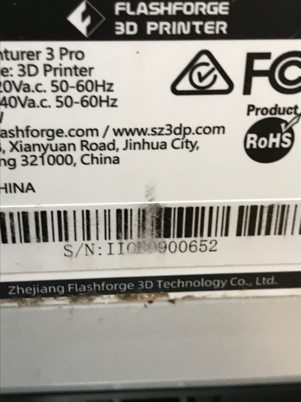 Photo 1 of FLASHFORGE 3D Printer Adventurer 3 Pro with 2 Removable Nozzle, Glass Bed and Leveling-Free, Fully Assembled, High Precision Printing with PLA/ABS/PETG/PLA-CF/PETG-CF