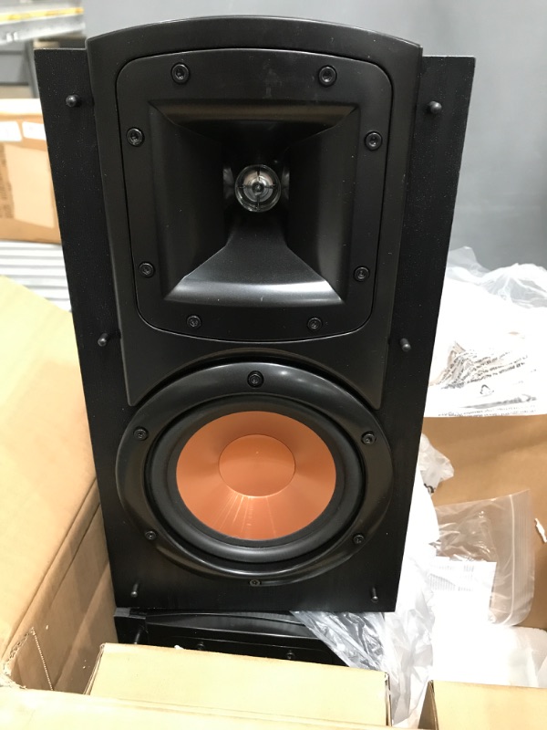 Photo 2 of Klipsch Synergy Black Label B-200 Bookshelf Speaker Pair with Proprietary Horn Technology, a 5.25” High-Output Woofer and a Dynamic .75” Tweeter for Surrounds or Front Speakers in Black