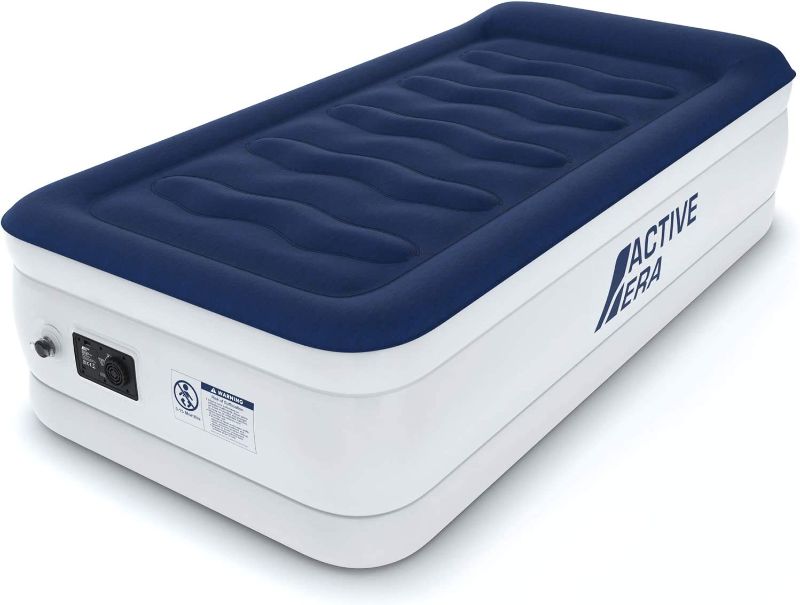 Photo 1 of Active Era Luxury Air Mattress (Single) - Elevated Inflatable Air Bed, Electric Built-in Pump, Raised Pillow & Structured I-Beam Technology, Height 21" UNABLE TO VERIFY SIZE
