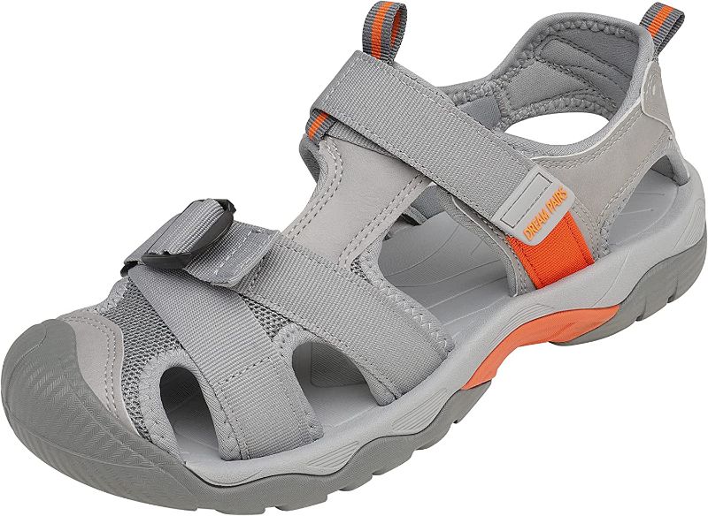 Photo 1 of DREAM PAIRS Men’s Sport Outdoor Hiking Sandals Closed Toe Athletic Adventure Beach Fisherman Water Sandals SIZE 8