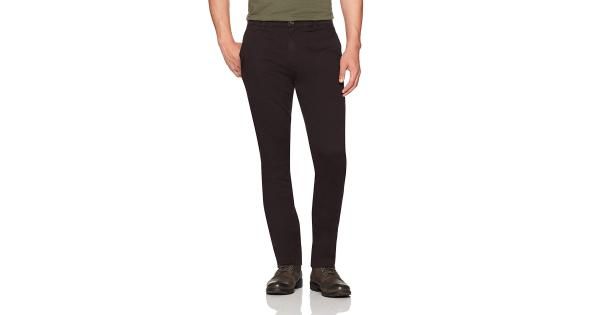 Photo 1 of Goodthreads Men's Slim-Fit Washed Stretch Chino Pant, Black, 36W X 28L
