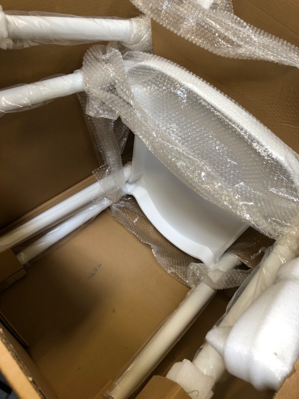 Photo 6 of Amazon Basics White, Curved Back Dining Chair-Set of 2, Premium Plastic White Mid-Century Modern