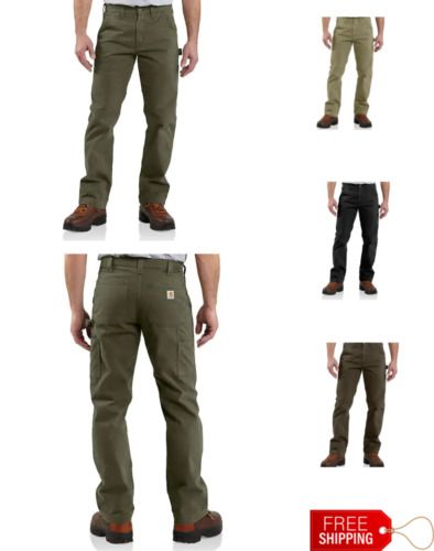 Photo 1 of Carhartt mens Relaxed Fit Ripstop Cargo work utility pants, Dark Coffee 31x34