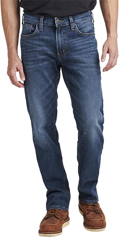 Photo 1 of 34 X 30  Authentic by Silver Jeans Men's The Relaxed Fit Straight Leg Jeans

